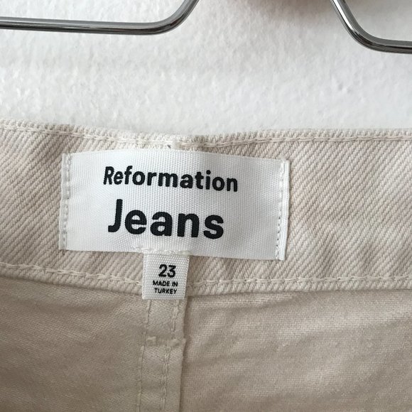 Reformation Amy Button Front Jean Shorts - Picture 8 of 8